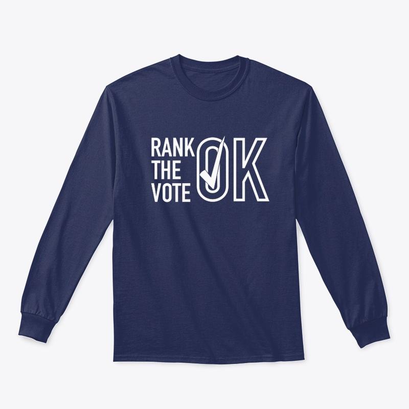 RANK THE VOTE OK T-SHIRT (WHITE LOGO)